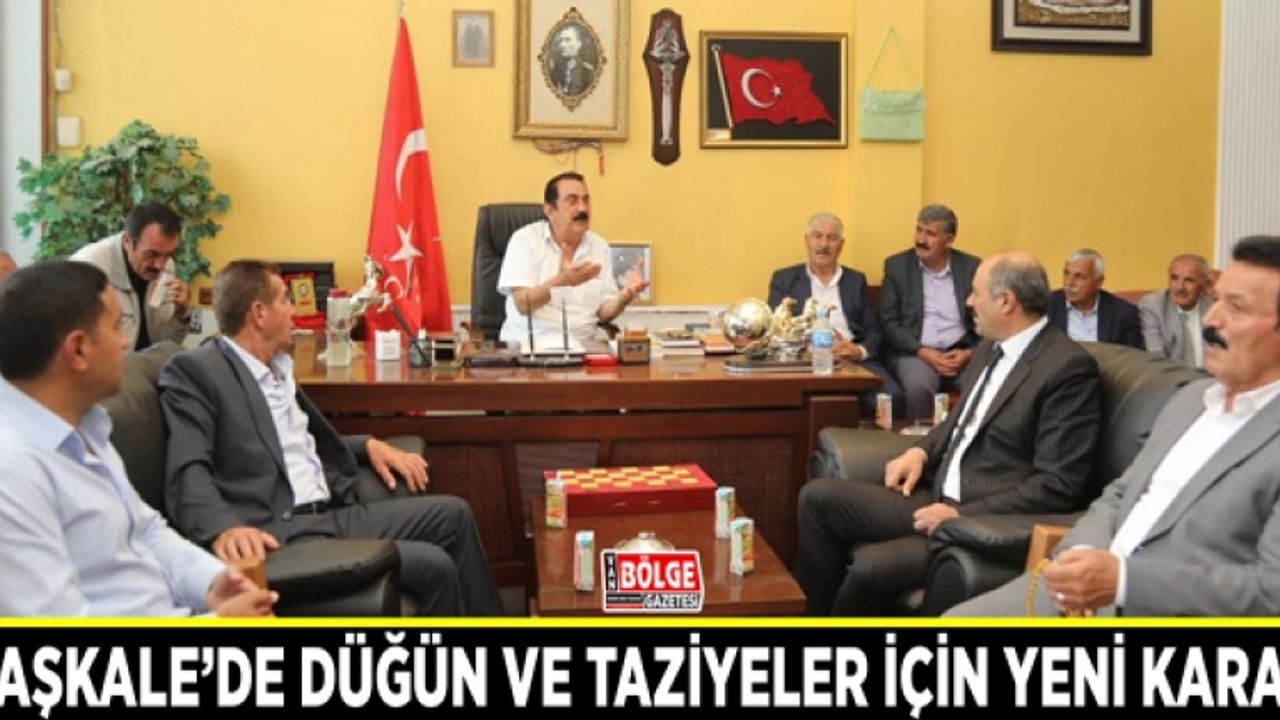 Başkale’de düğün ve taziyeler için yeni karar