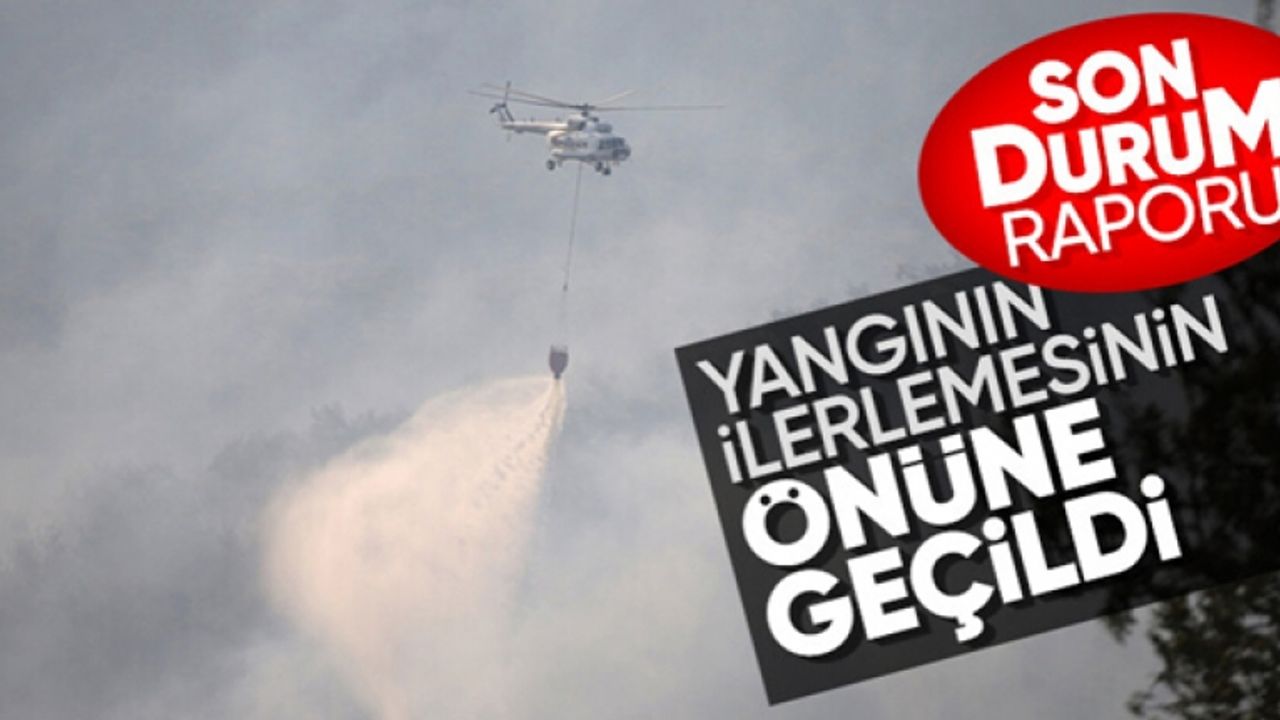 Çanakkale yangınında yeni gelişme! İlerleme durduruldu...