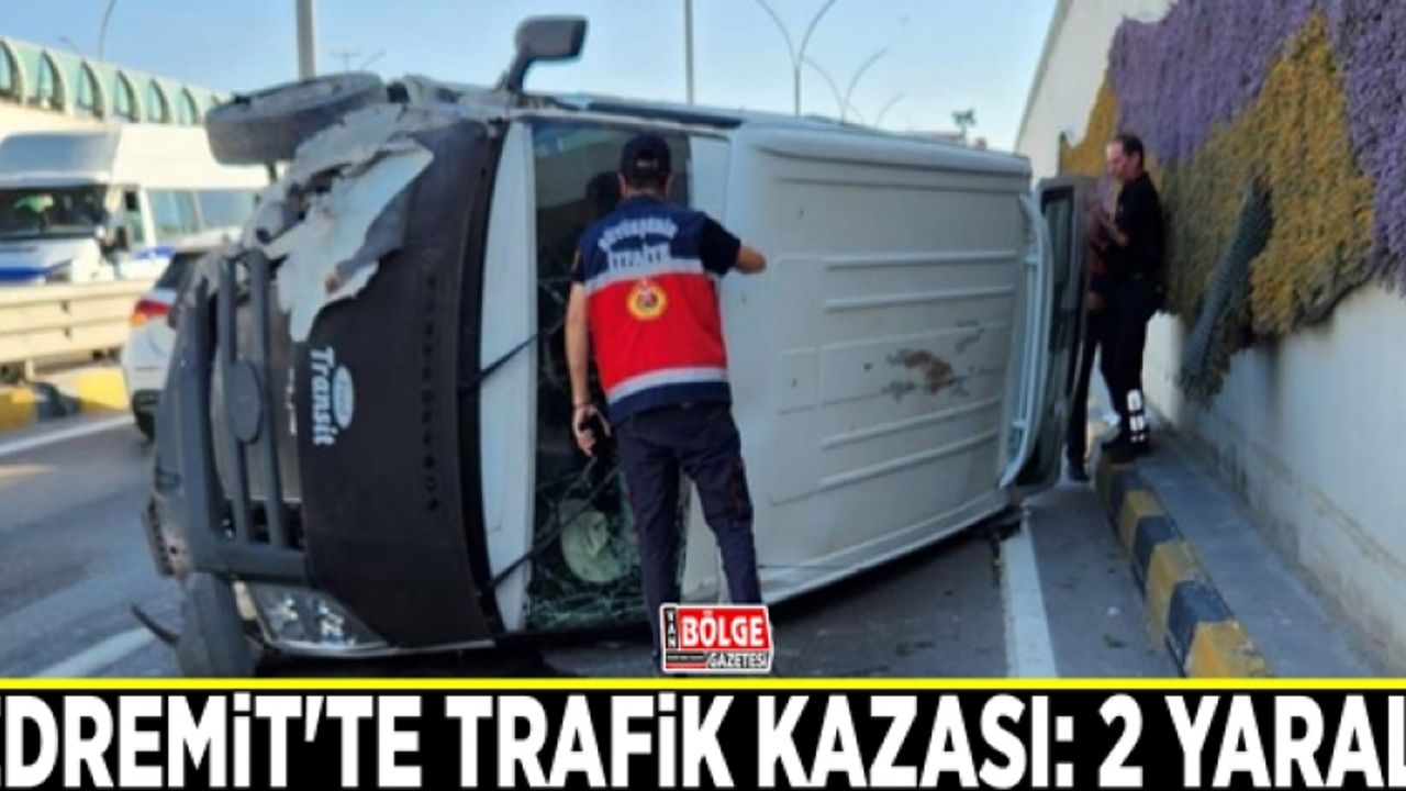 Edremit'te trafik kazası: 2 yaralı