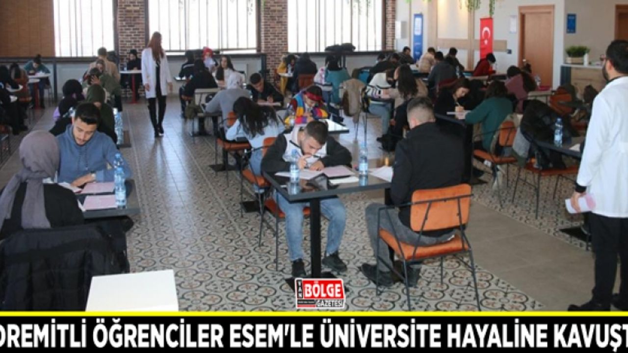 Edremitli öğrenciler ESEM'le üniversite hayaline kavuştu
