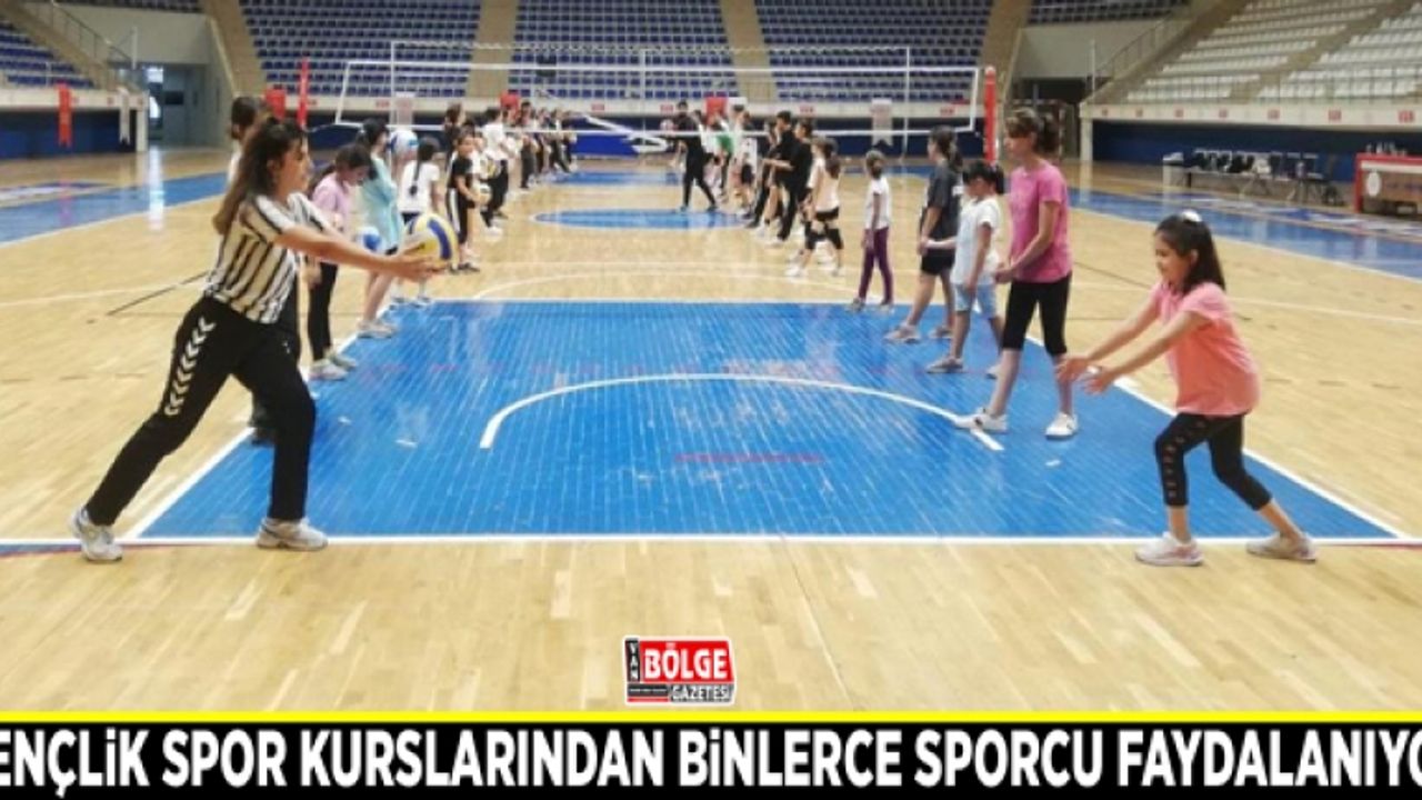 Gençlik spor kurslarından binlerce sporcu faydalanıyor