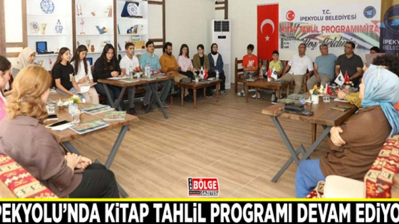 İpekyolu’nda kitap tahlil programı devam ediyor
