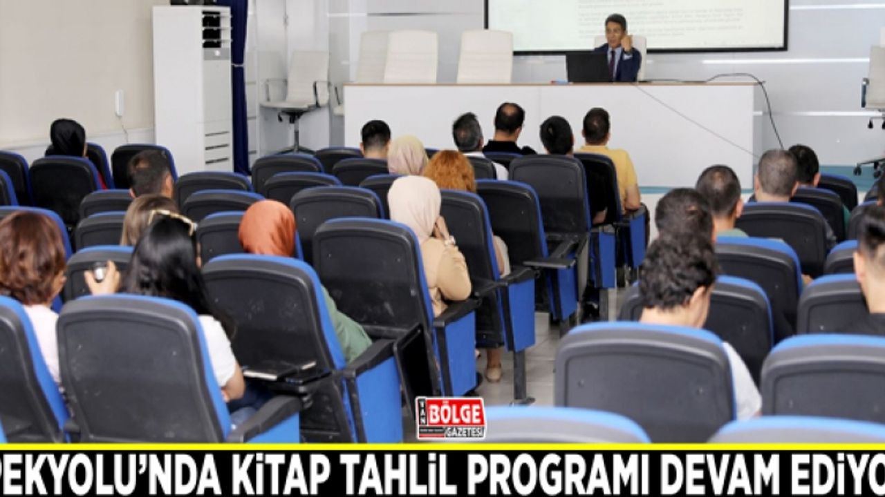 İpekyolu’nda kitap tahlil programı devam ediyor
