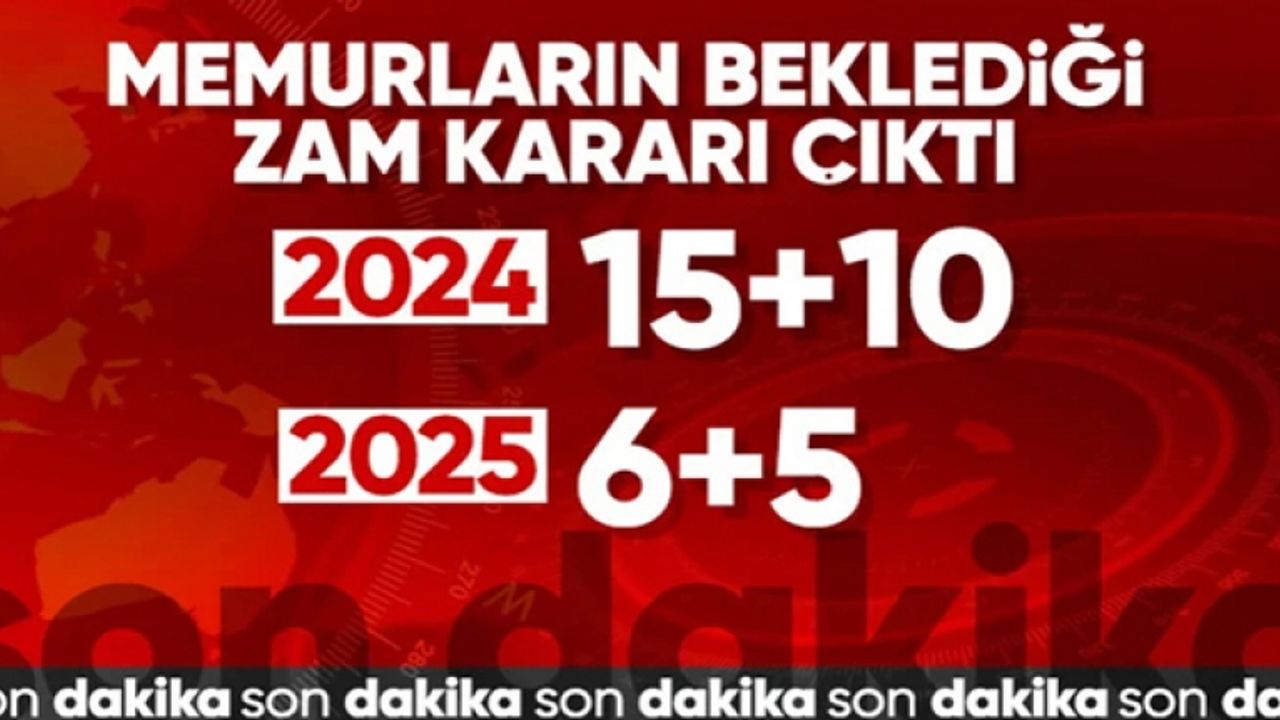 Memur ve memur emeklilerinin zam oranı belli oldu