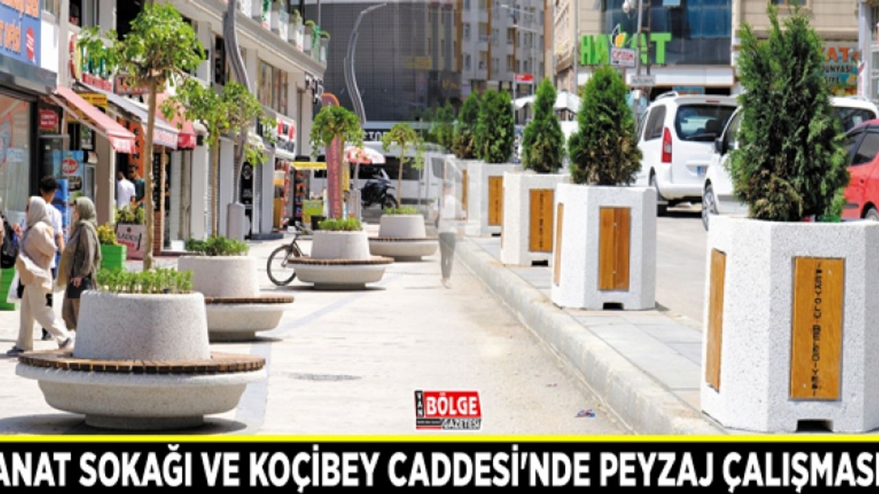 Sanat Sokağı ve Koçibey Caddesi'nde peyzaj çalışması…