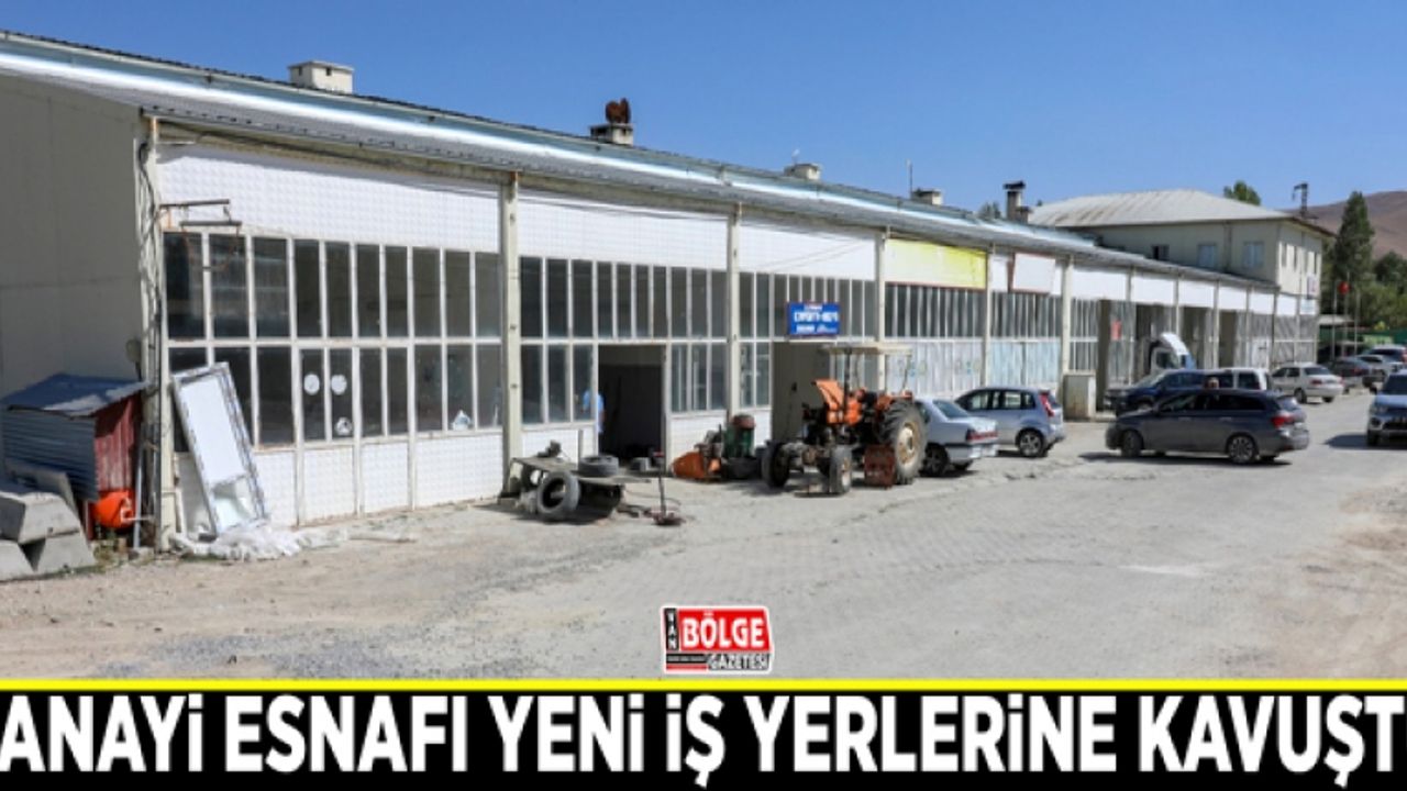Sanayi esnafı yeni iş yerlerine kavuştu