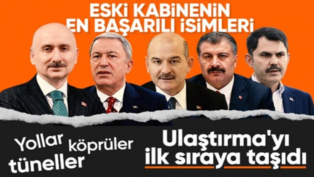 SONAR Araştırma paylaştı: En başarılı bakanlar anketi