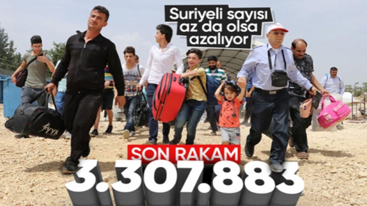 Türkiye genelindeki Suriyeli sayısı belli oldu
