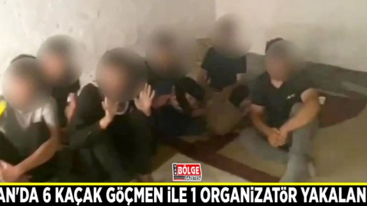Van'da 6 kaçak göçmen ile 1 organizatör yakalandı