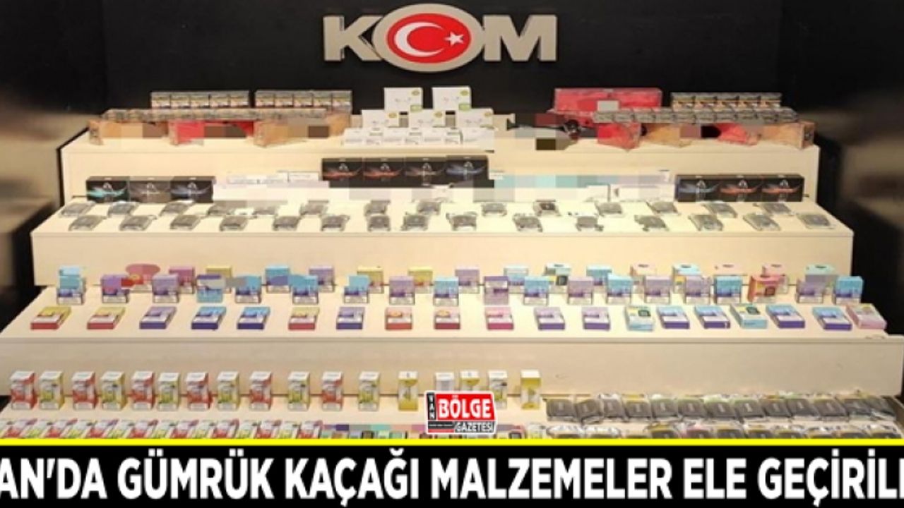 Van'da gümrük kaçağı malzemeler ele geçirildi