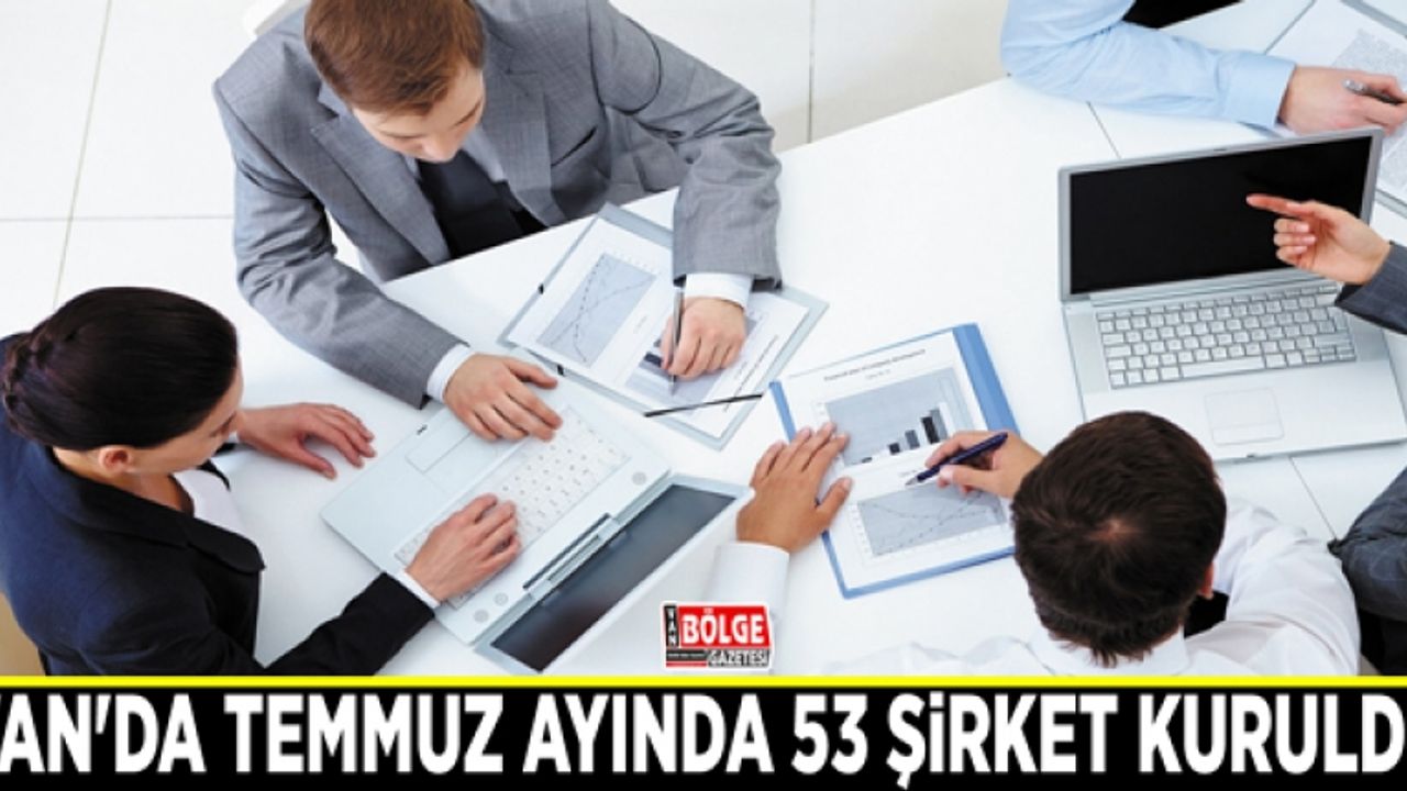 Van'da Temmuz ayında 53 şirket kuruldu