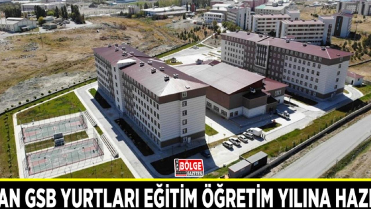 Van GSB yurtları yeni eğitim öğretim yılına hazır