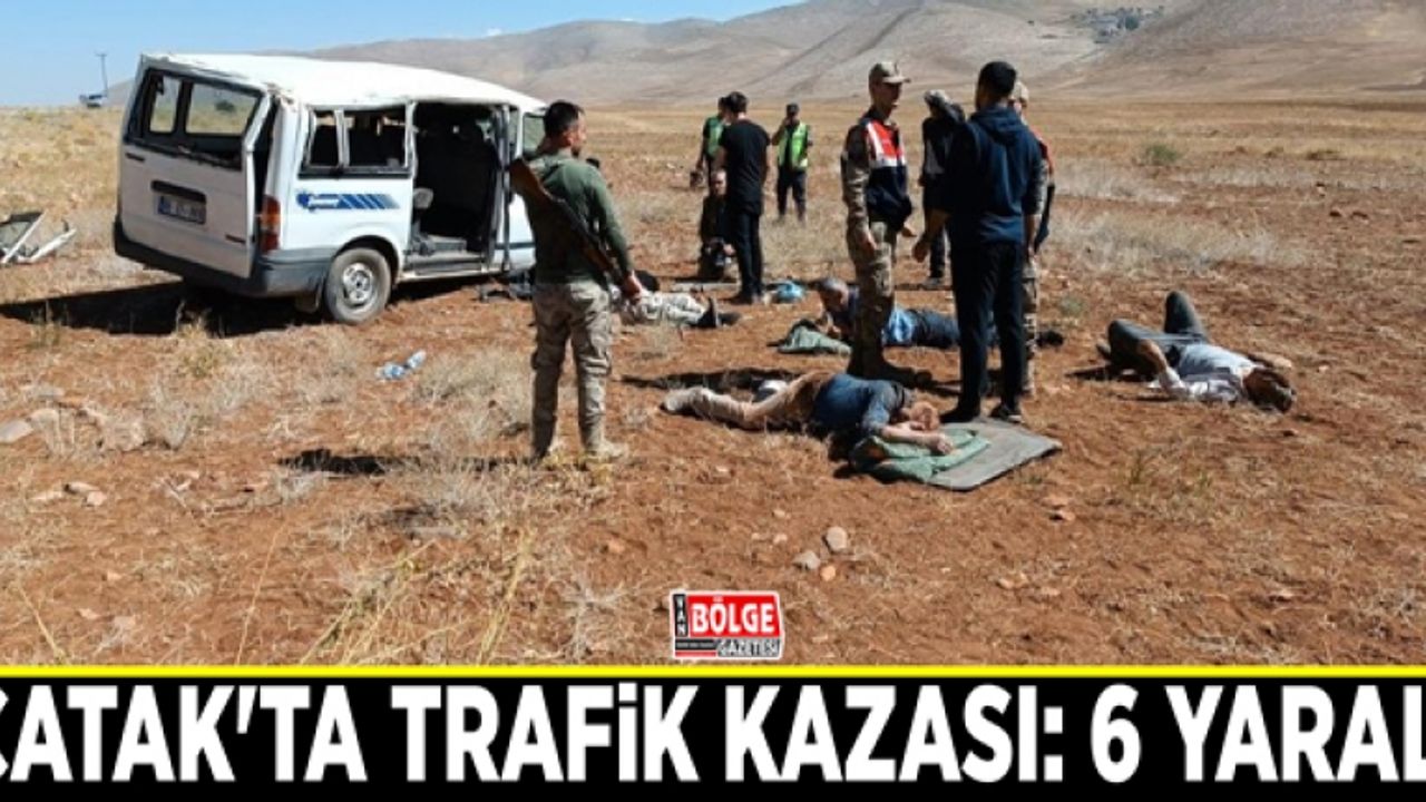 Çatak'ta trafik kazası: 6 yaralı