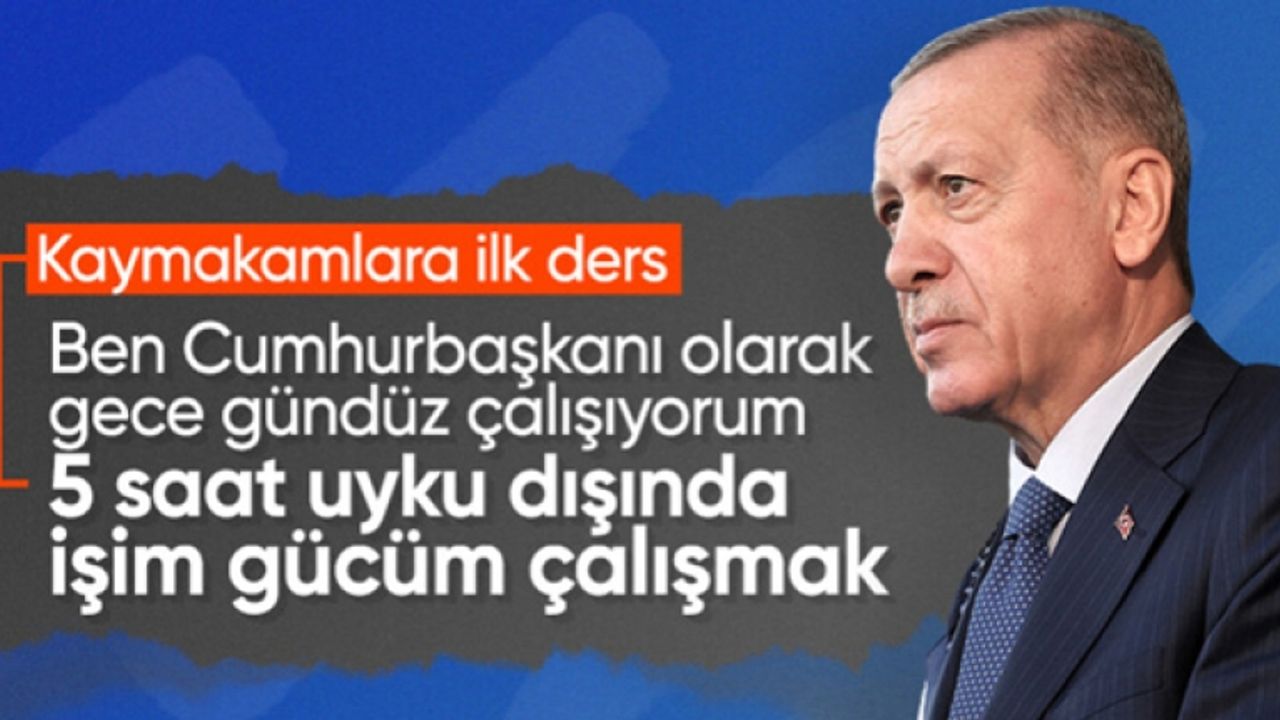 Cumhurbaşkanı Erdoğan çalışma temposunu anlattı: Günde 5-6 saat uyuyorum