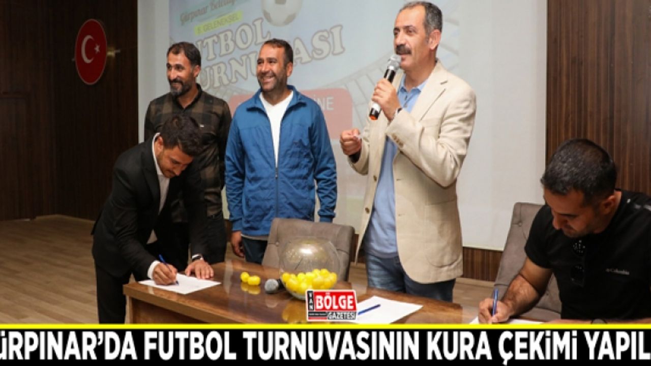 Gürpınar’da futbol turnuvasının kura çekimi yapıldı