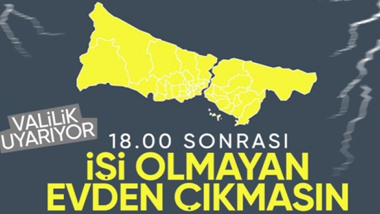 İstanbul Valiliği uyardı! Şiddetli yağış geliyor