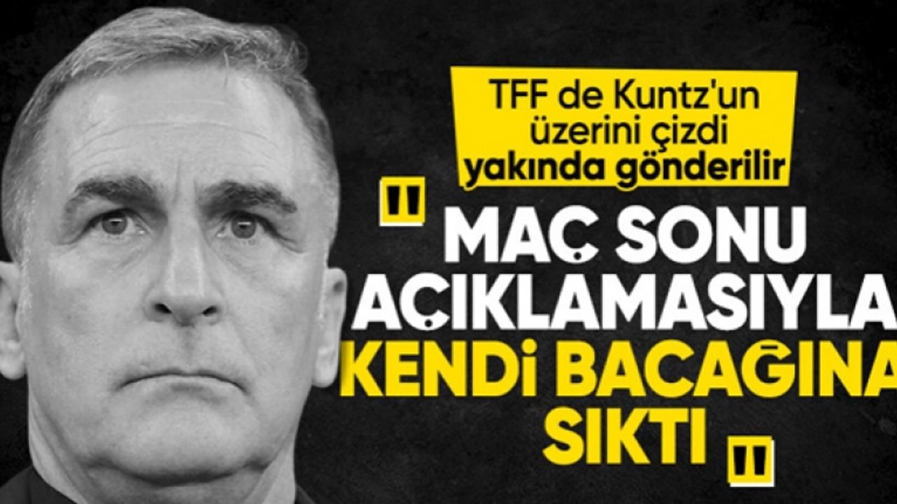 TFF Başkanı Mehmet Büyükekşi'den Stefan Kuntz'a sert eleştiri: Kendi bacağına sıktı