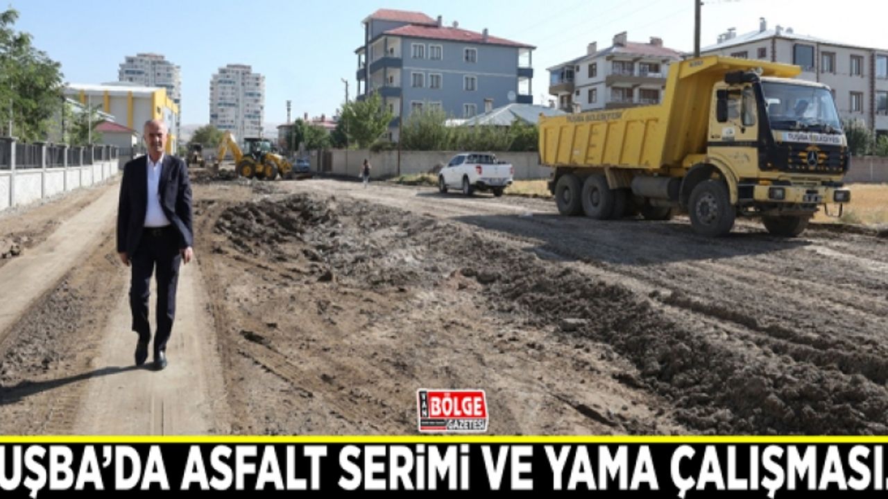 Tuşba’da asfalt serimi ve yama çalışması…