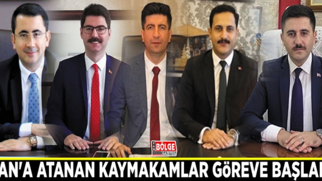 Van'a atanan kaymakamlar göreve başladı
