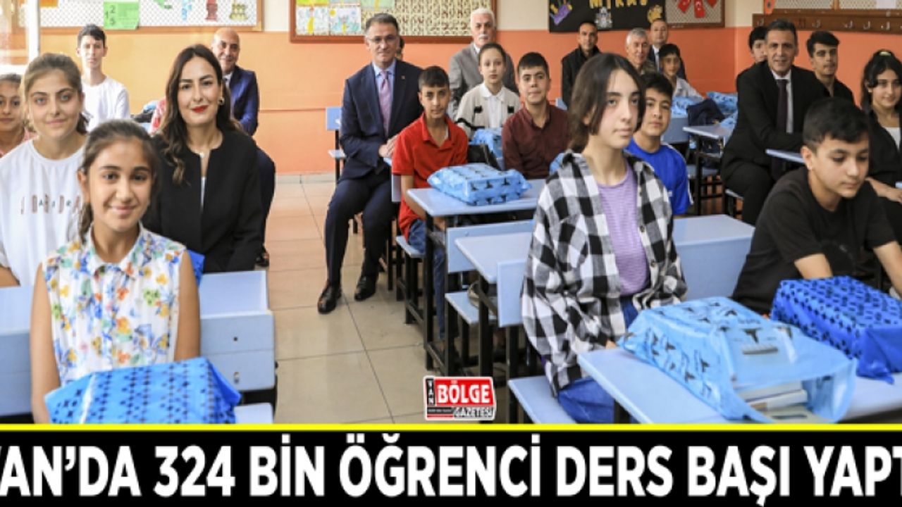 Van’da 324 bin öğrenci ders başı yaptı