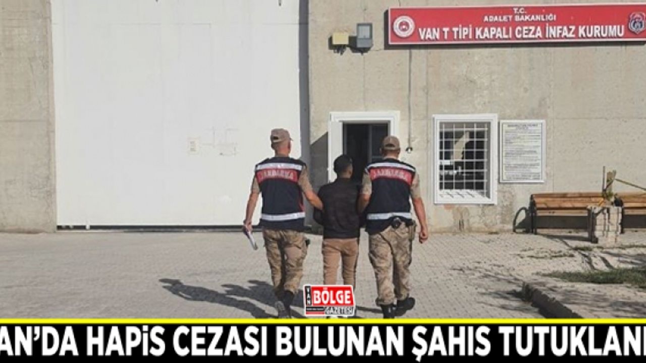 Van’da hapis cezası bulunan şahıs tutuklandı