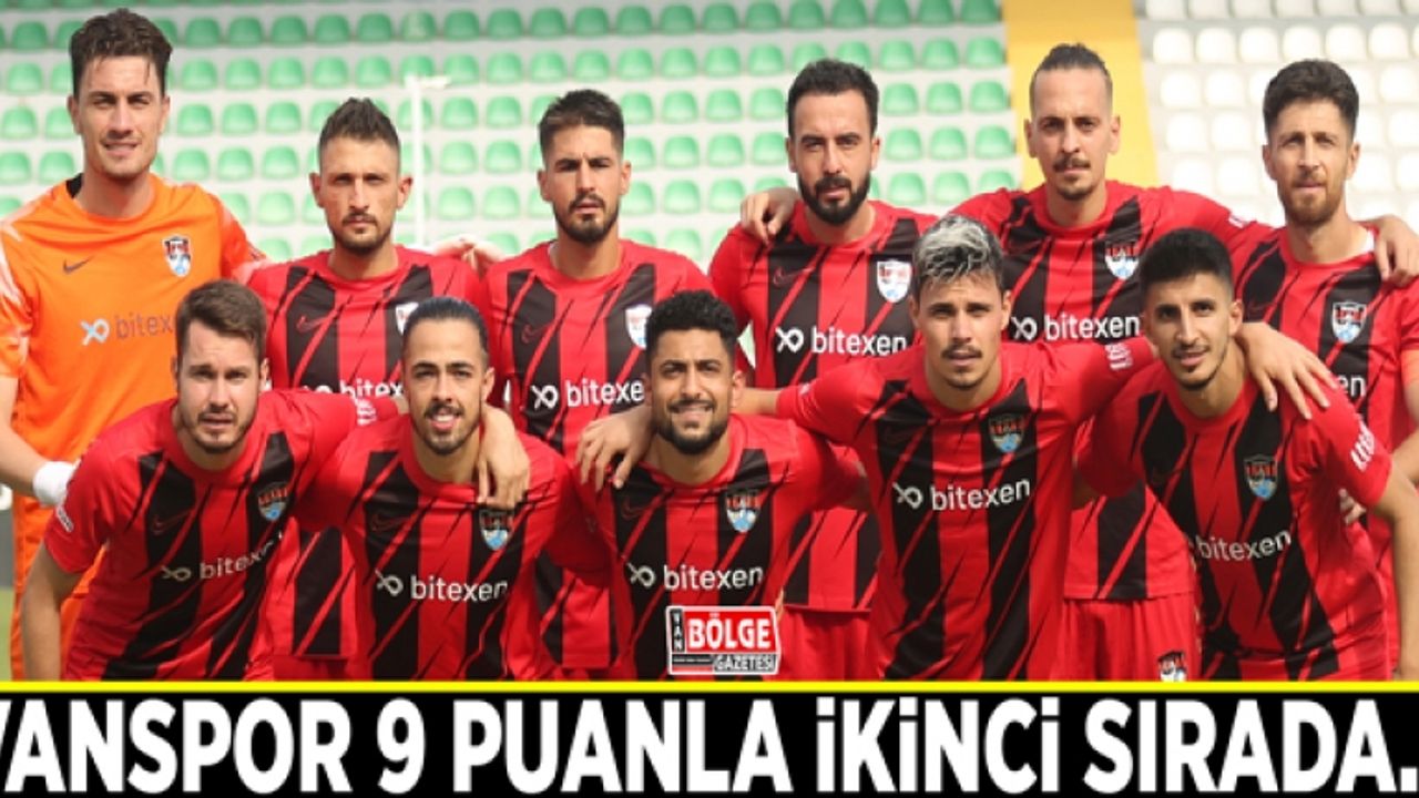 Vanspor 9 puanla ikinci sırada…