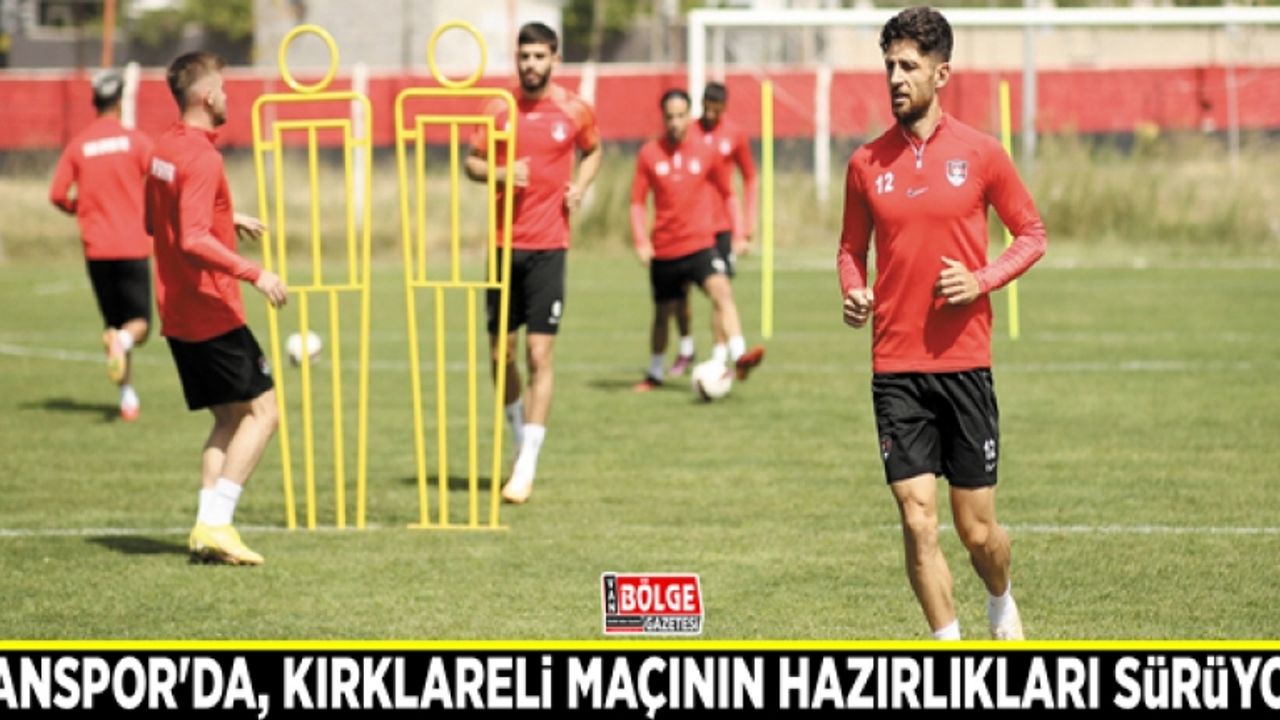 Vanspor'da, Kırklarelispor maçının hazırlıkları sürüyor