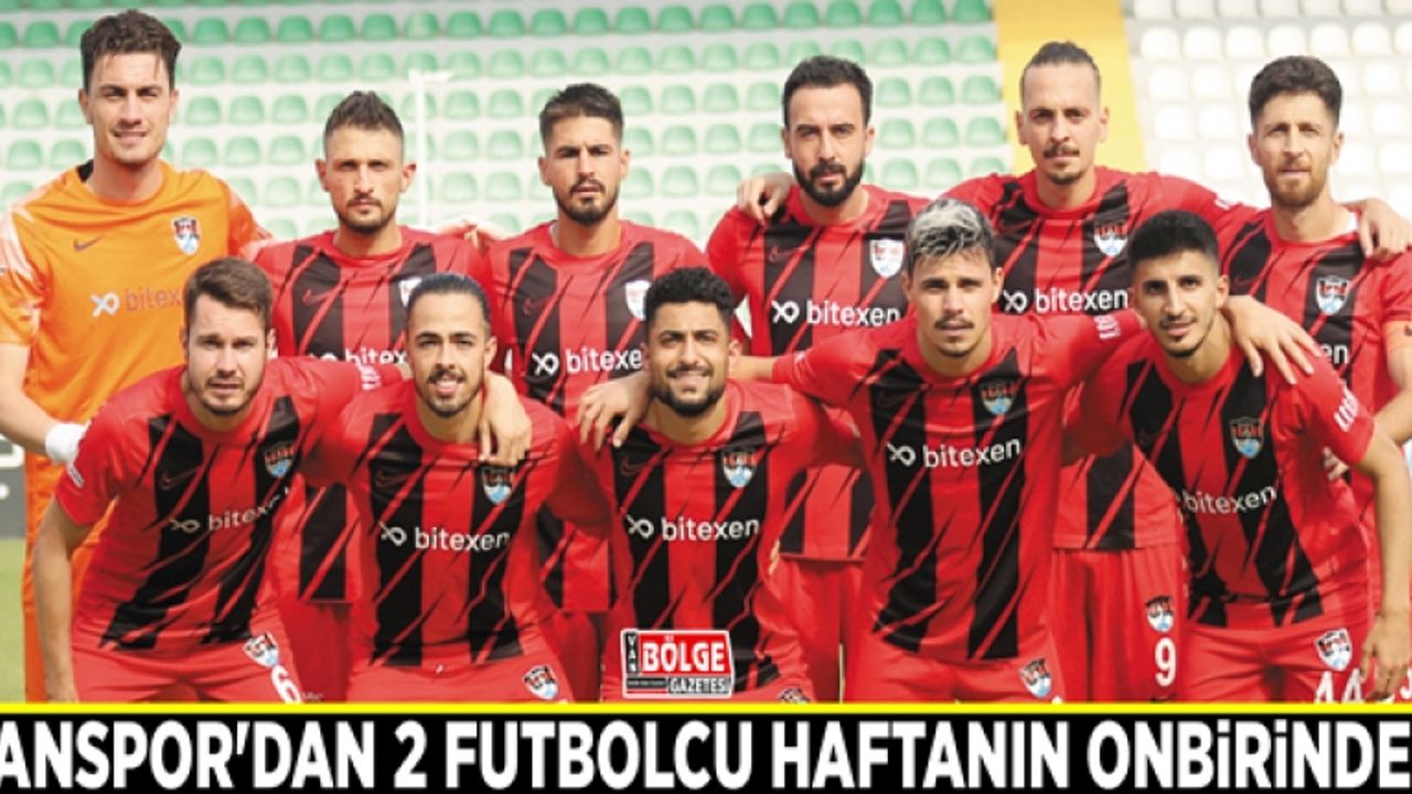 Vanspor'dan 2 futbolcu haftanın onbirinde...