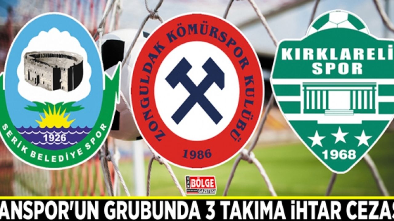 Vanspor'un grubunda 3 takıma ihtar cezası