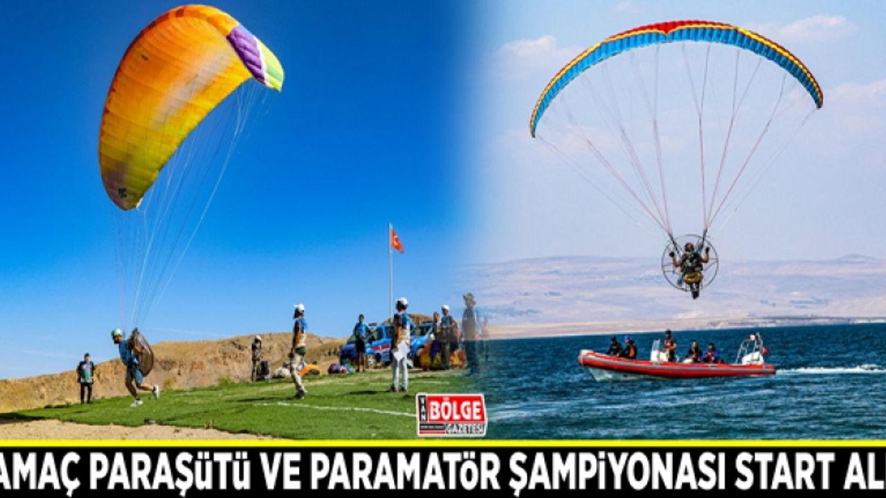 Yamaç paraşütü ve paramatör şampiyonası start aldı