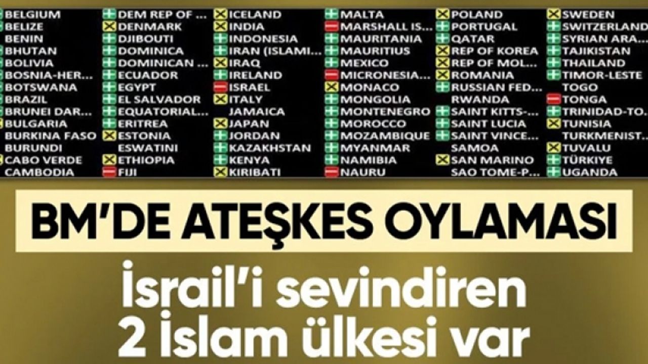 Birleşmiş Milletler'den Gazze'de ateşkes çağrısı
