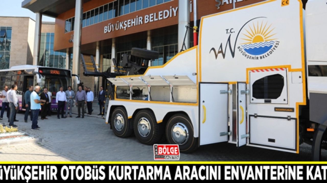 Büyükşehir otobüs kurtarma aracını envanterine kattı