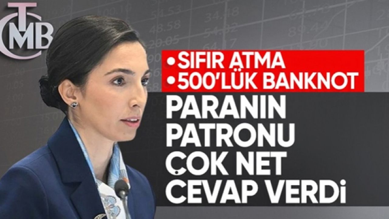 Erkan: Gündemimizde sıfır atma ve 500 liralık banknot basma yok