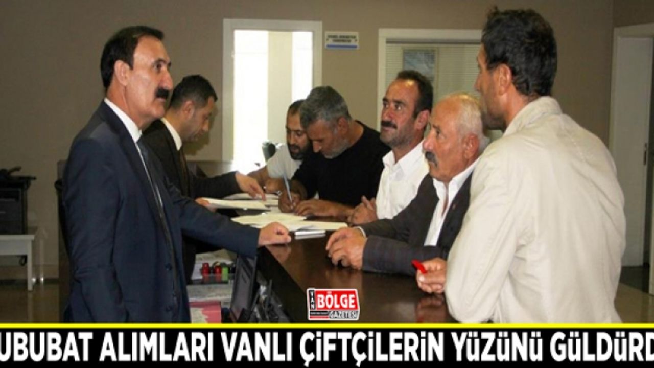 Hububat alımları Vanlı çiftçilerin yüzünü güldürdü