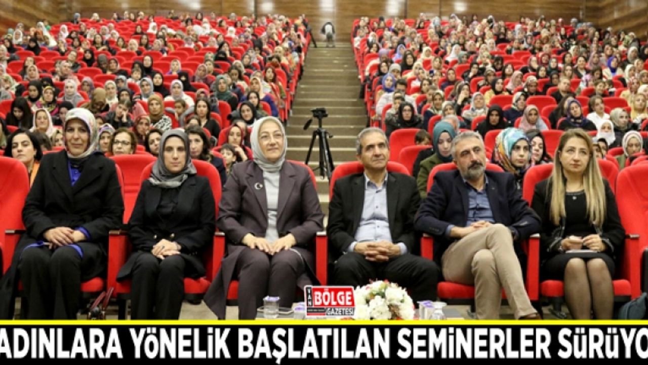 Kadınlara yönelik başlatılan seminerler sürüyor
