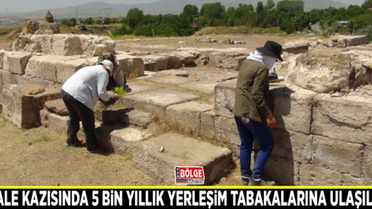 Kale kazısında 5 bin yıllık yerleşim tabakalarına ulaşıldı