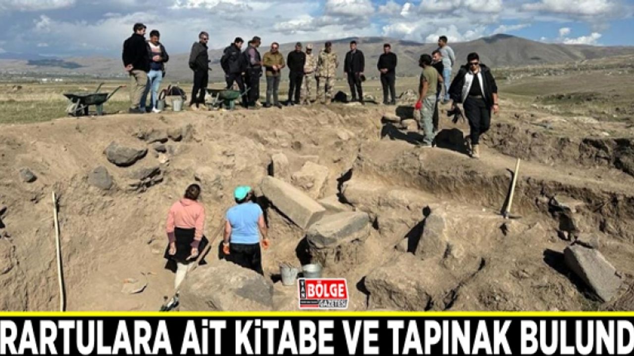 Körzüt Kalesi’nde Urartulara ait kitabe ve tapınak bulundu