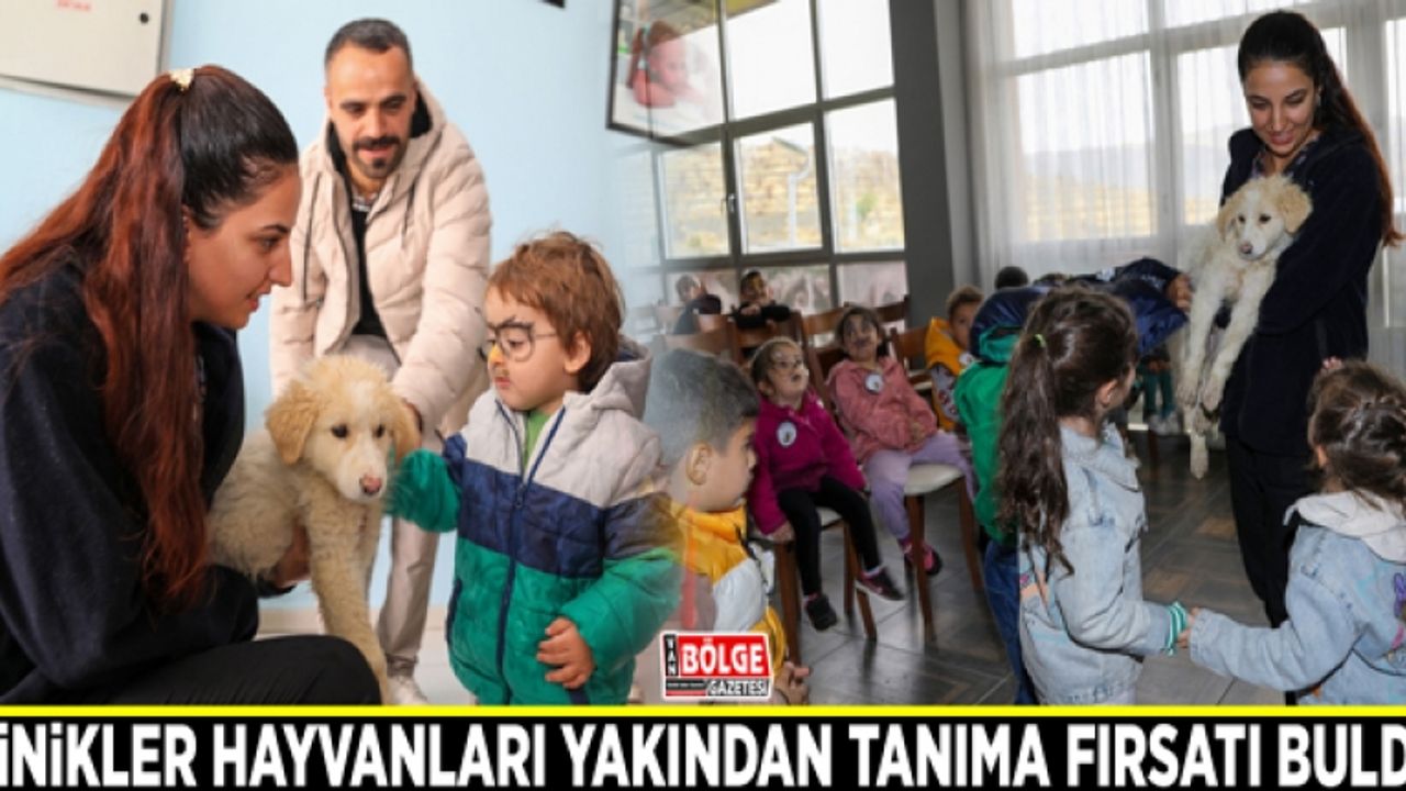 Minikler hayvanları yakından tanıma fırsatı buldu