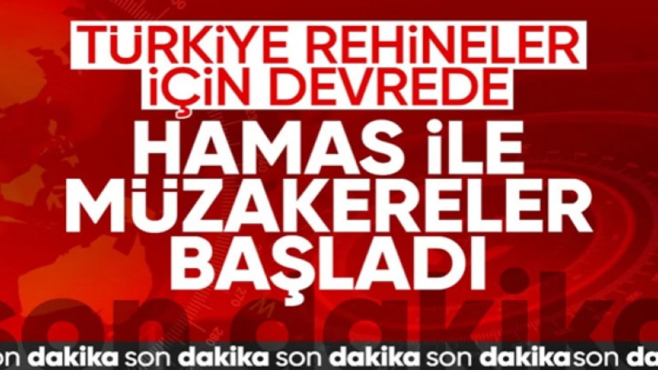 Türkiye Gazze'de ateşkes için devrede: Rehineler için müzakere başladı