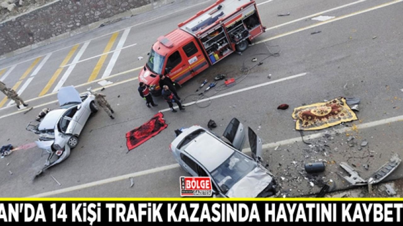 Van'da 14 kişi trafik kazasında hayatını kaybetti