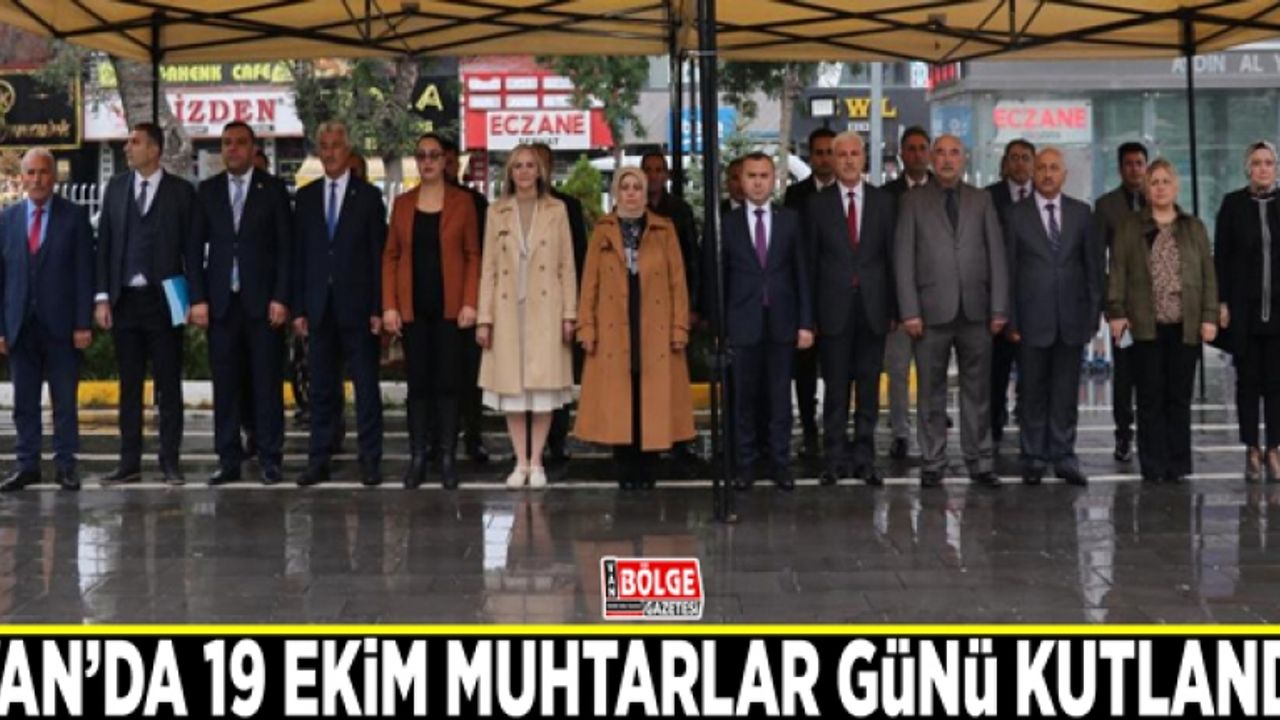 Van'da 19 Ekim Muhtarlar Günü kutlandı