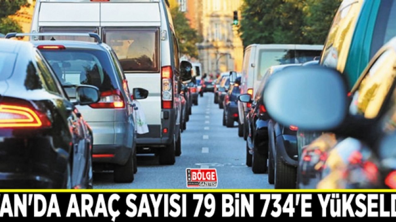 Van'da araç sayısı 79 bin 734'e yükseldi