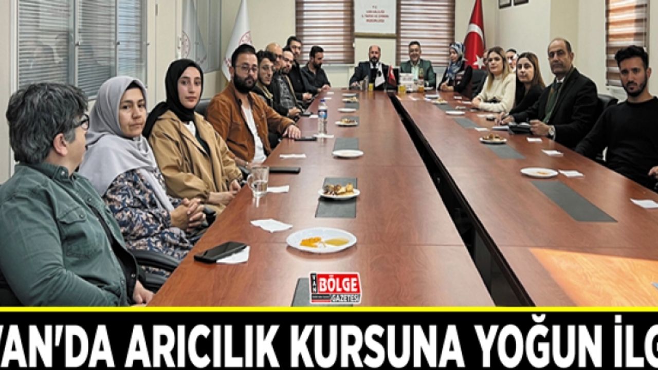 Van'da arıcılık kursuna yoğun ilgi