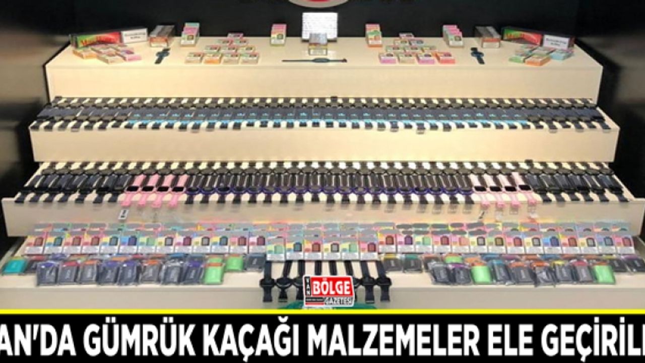 Van'da gümrük kaçağı malzemeler ele geçirildi