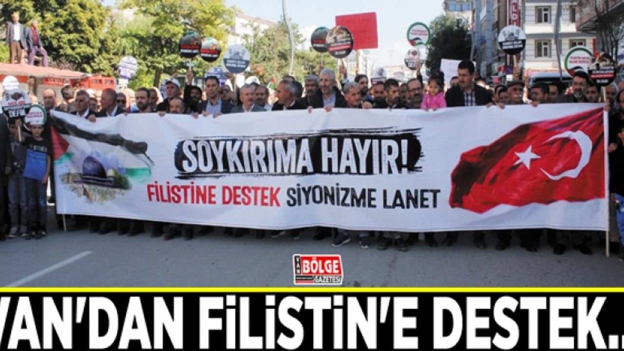 Van'dan Filistin'e destek…