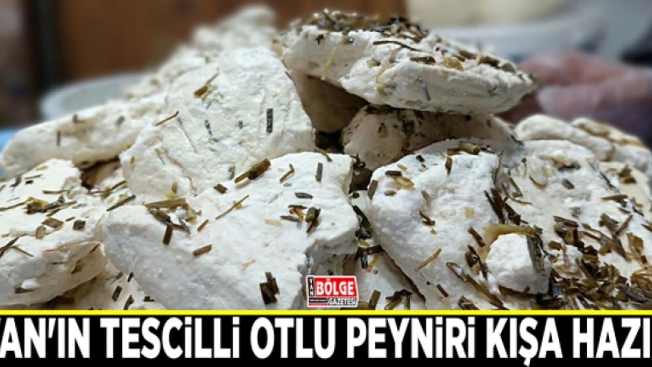 Van'ın tescilli otlu peyniri kışa hazır