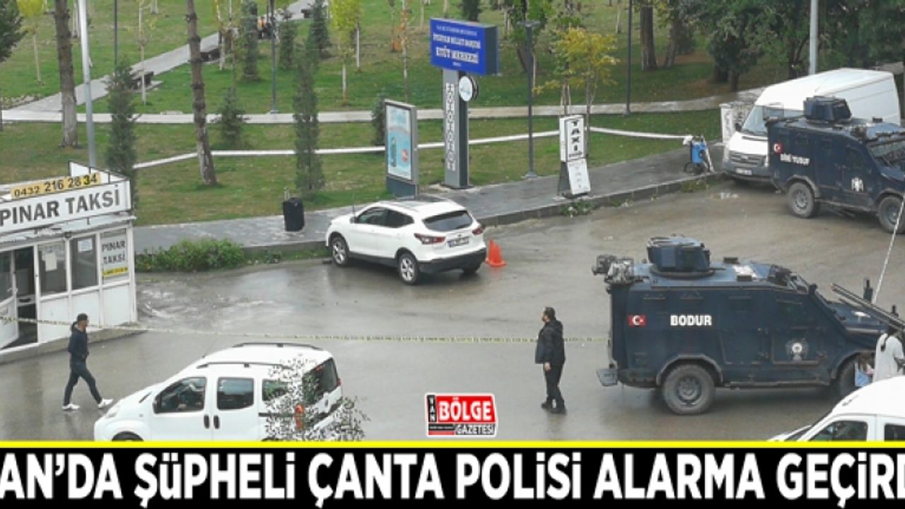 Van’da şüpheli çanta polisi alarma geçirdi