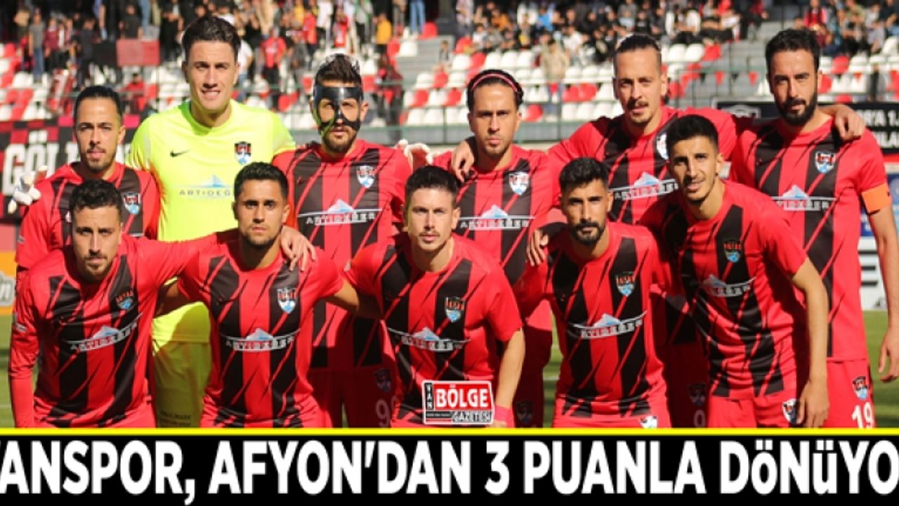 Vanspor, Afyon'dan 3 puanla dönüyor