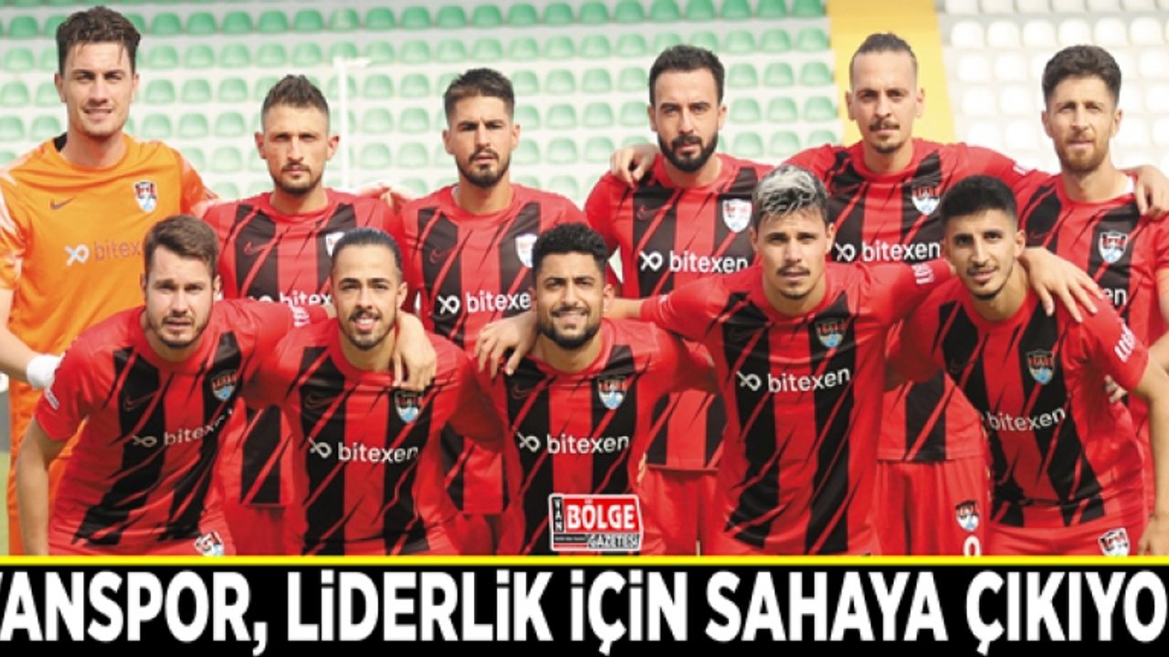 Vanspor, liderlik için sahaya çıkıyor