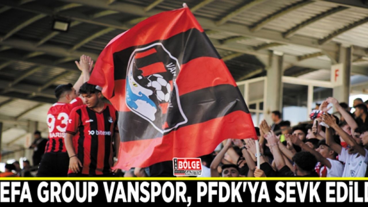 Vefa Group Vanspor, PFDK'ya sevk edildi